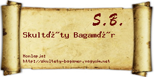 Skultéty Bagamér névjegykártya
